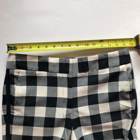 Talbots, Wool blend, black and white plaid trouser, w/ cropped ankle, Sz 4, EUC - Picture 6 of 8